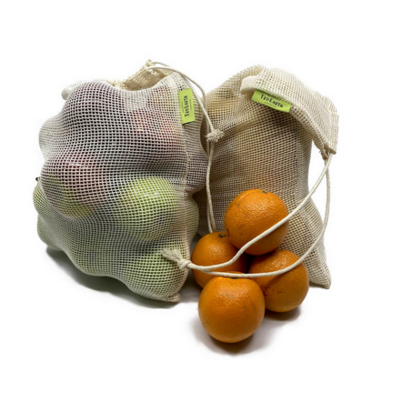 Tru Earth Reusable Cotton Mesh Produce Bag Set