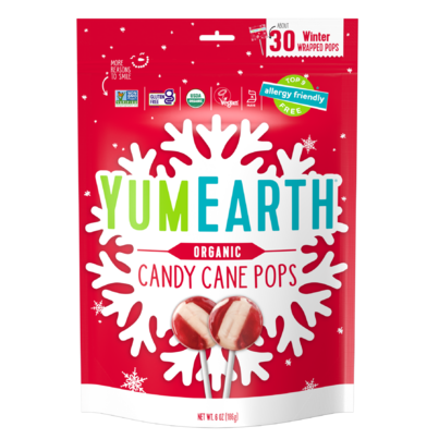 YumEarth Holiday Peppermint Pops