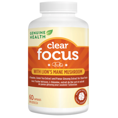 Genuine Health Clear Focus With Lion's Mane Mushroom