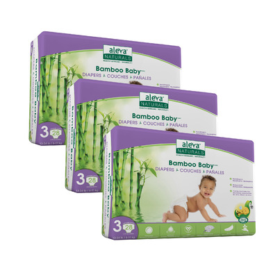 Aleva Naturals Bamboo Baby Diapers Value Pack