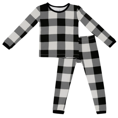 Kyte BABY Long Sleeve Toddler Pajama Set Midnight Plaid