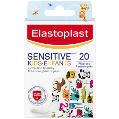 Elastoplast Adhesive Bandages For Sensitive Skin Kids