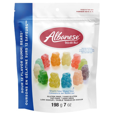 Albanese Sour 12 Flavours Gummi Bears