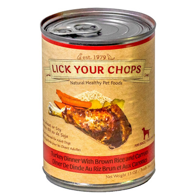 Lick Your Chops Turkey & Brown Rice Dinner For Dogs Can