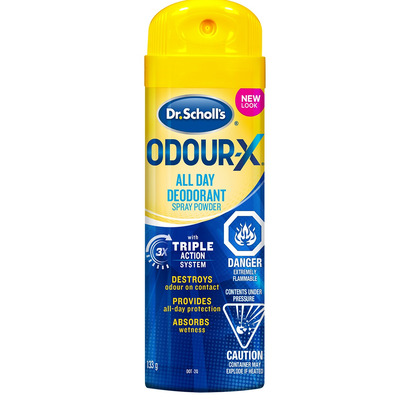 Dr. Scholl's Odour-X Deodorant Powder Spray