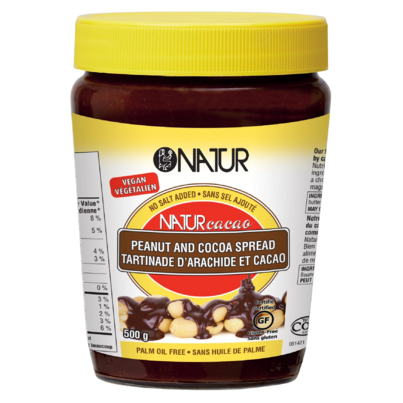 Natur Cacao Peanut And Cocoa Spread