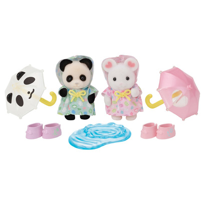 Calico Critters Nursery Friends Rainy Day Duo