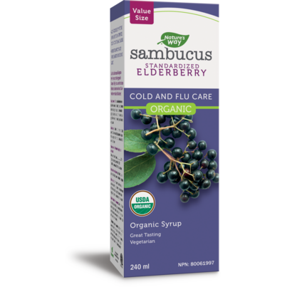 Nature's Way Sambucus Organic Elderberry Cold & Flu Syrup