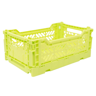 Aykasa Mini Foldable Crate Acid Yellow