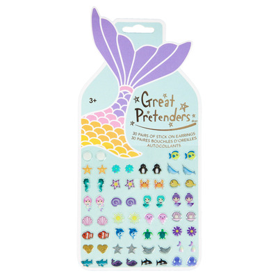 Great Pretenders Mermaid Sticker Carded Earrings