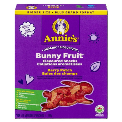 Annie's Organic Bunny Fruit Snack Berry Patch