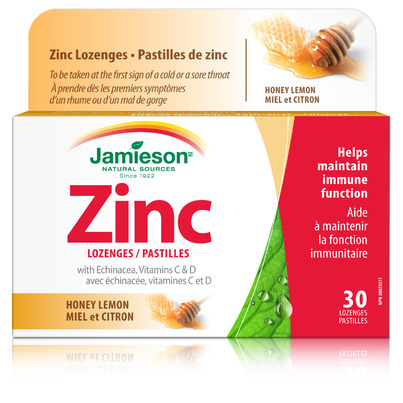 Jamieson Zinc Lozenges With Vitamin C And Echinacea