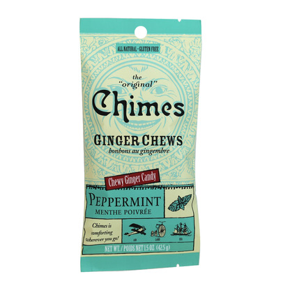 Chimes Peppermint Ginger Chews Small Pouch