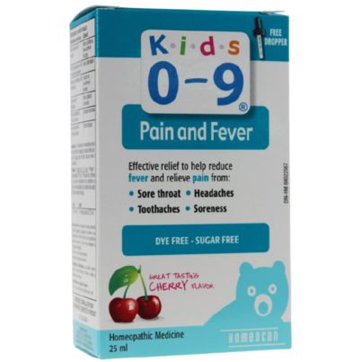 Homeocan Kids 0-9 Pain & Fever Oral Solution