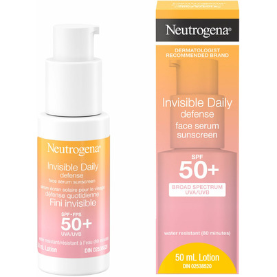 Neutrogena Invisible Daily Defense Face Serum Sunscreen SPF 50+