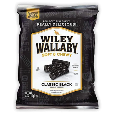 Wiley Wallaby Classic Black Licorice