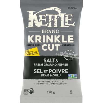 Kettle Krinkle Cut Salt & Fresh Ground Pepper Potato Chips