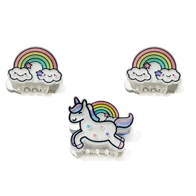 Great Pretenders Unicorn Rainbow Mini Hairclips