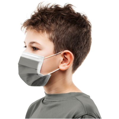 CANADAMASQ Disposable Procedure Pediatric Face Mask Pediatric Grey