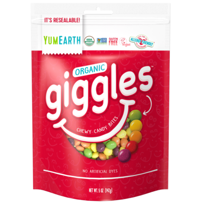 YumEarth Organic Giggles Chewy Candy Bites