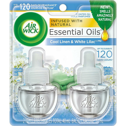 Air Wick Plug-in Air Freshener Scented Oil Refill Cool Linen & White Lilac