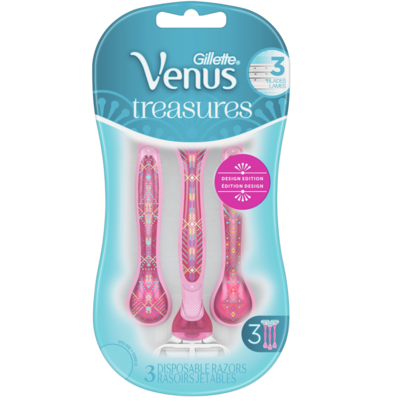 Gillette Venus Treasures Pink Disposable Razors