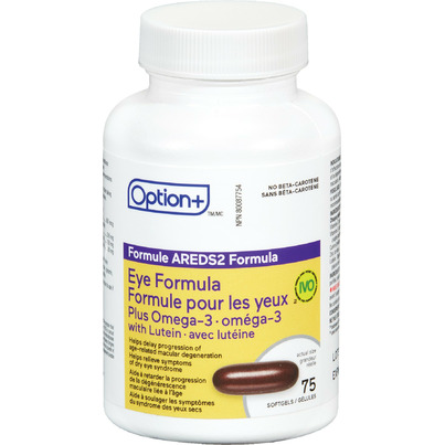 Option+ AREDS2 Formula Eye Formula Plus Omega-3 With Lutein