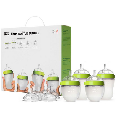 Como Tomo Baby Bottle Bundle Green