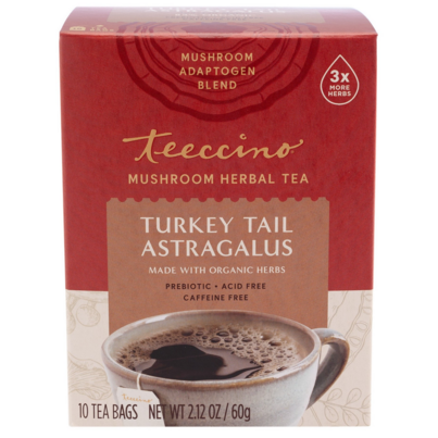Teeccino Mushroom Tea Turkey Tail Astragalus