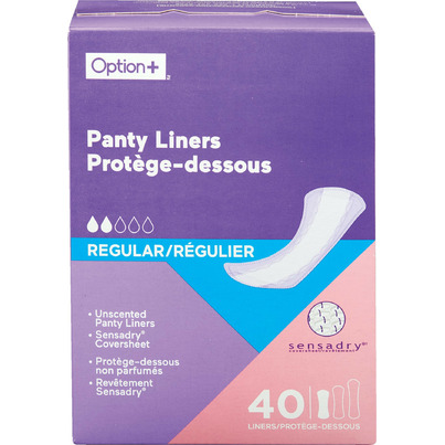 Option+ Panty Liners Regular
