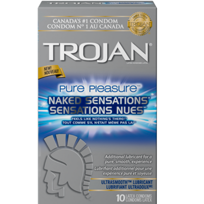 Trojan Naked Sensations Pure Pleasure Lubricated Latex Condoms