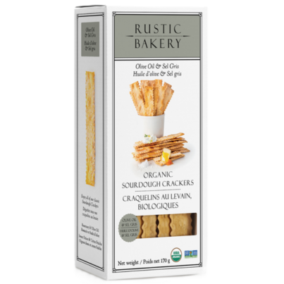 Rustic Bakery Organic Crackers Olive Oil & Sel Gris