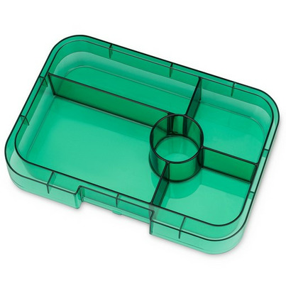 Yumbox Tapas 5 Compartment Greenwich Green With Clear Green Tray