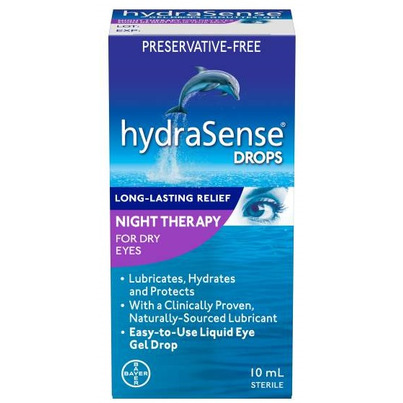 HydraSense Eye Gel Drops Night Therapy For Dry Eyes
