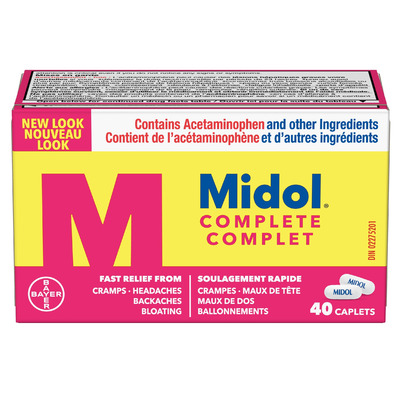 Midol Complete Multi-Symptom Menstrual Pain Relief