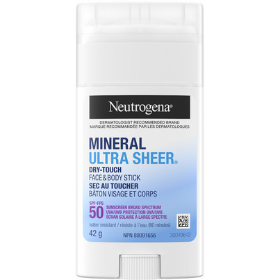 Neutrogena Mineral Ultra Sheer Dry-Touch Face & Body Sunscreen Stick SPF 50