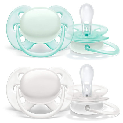 Philips AVENT Ultra Soft Pacifier Arctic White / Green