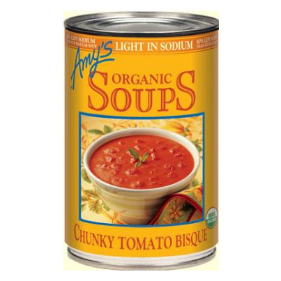 Amy's Organic Tomato Bisque Soup Low In Sodium