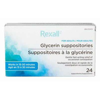 Rexall Glycerin Suppositories For Adults