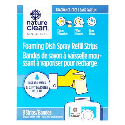 Nature Clean Foaming Dish Spray Refill Strips