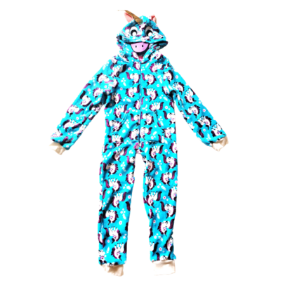 Chilli Peppers Girls Coral Fleece Critter Onesie Unicorn