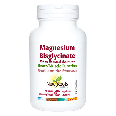 New Roots Herbal Magnesium Bisglycinate 200mg Elemental