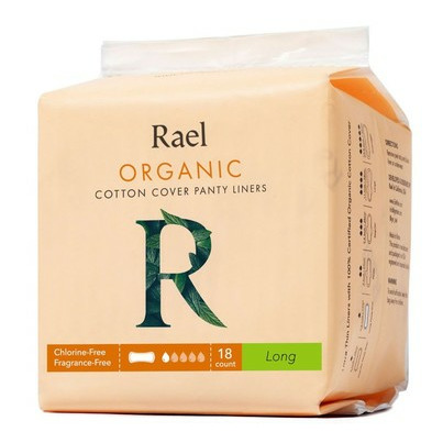 Rael Organic Cotton Cover Panty Liners Long