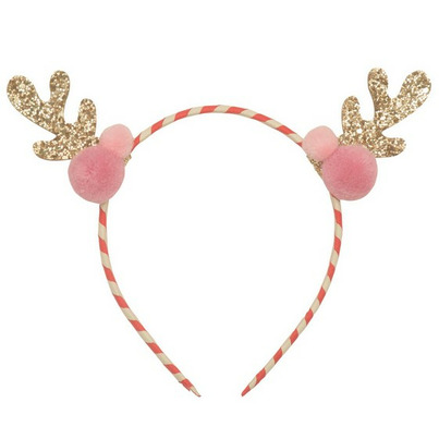 Rockahula Kids Stripy Pom Pom Reindeer Headband