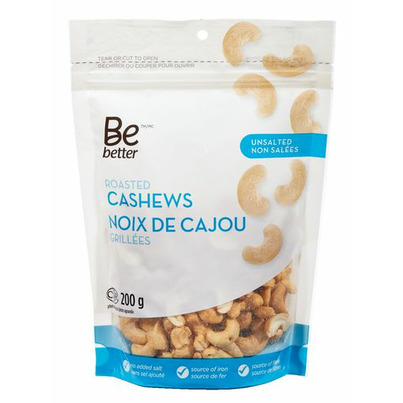 Be Better Roasted Unsalted Cashews