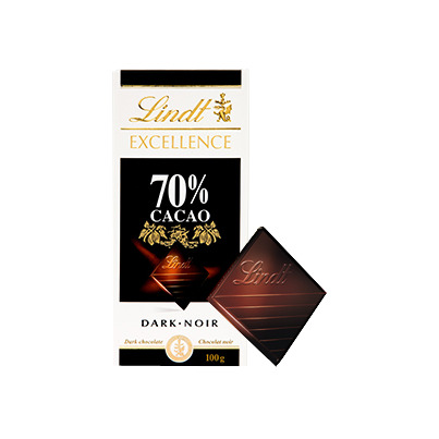 Lindt Excellence 70% Cacao Dark Chocolate Bar