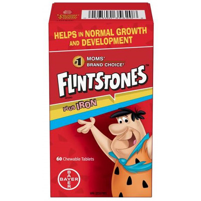 Flintstones Plus Iron Multivitamin And Minerals Chewables