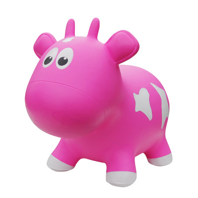 Farm Hoppers Inflatable Bouncing Cow Pink