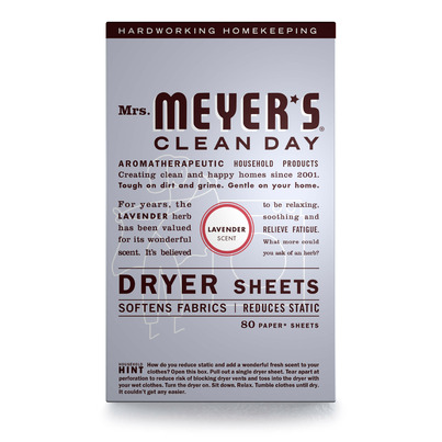 Mrs. Meyer's Clean Day Dryer Sheets Lavender