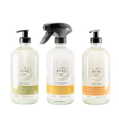 The Bare Home Glass Bottle Cleaning Essentials Starter Bundle